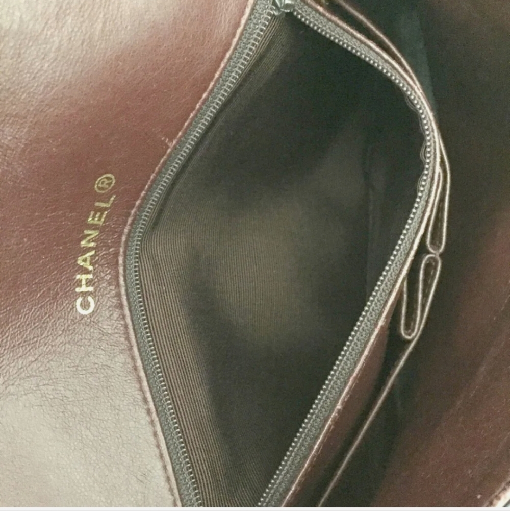 CHANEL Black Lambskin Double Flap - Picture 10 of 11